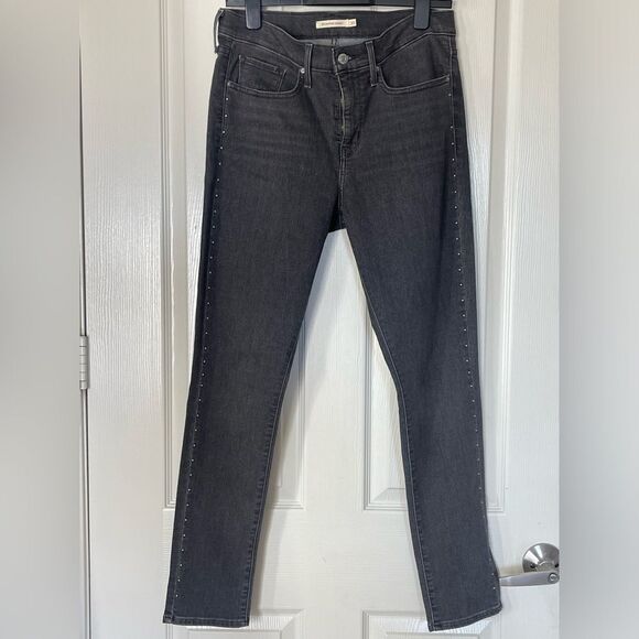 Levi’s 311 shaping skinny women’s studded jeans size 30 - Picture 4 of 10